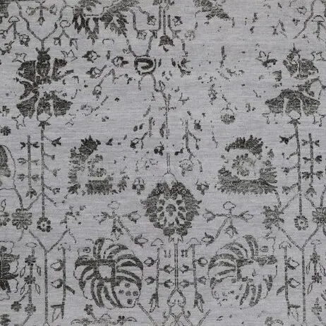 Vase design Rug transitional, grey vase transitional rug, close-up detail 1