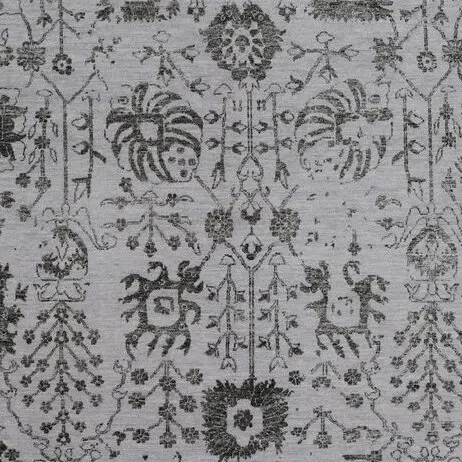 Vase design Rug transitional, grey vase transitional rug, close-up detail 2