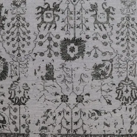 Vase design Rug transitional, grey vase transitional rug, close-up detail 3