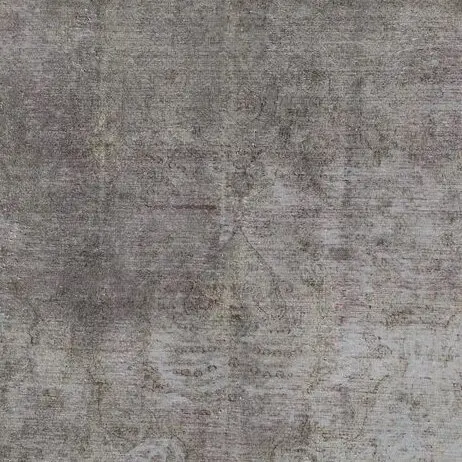 Vintage Overdye Rug Grey, Blue Double Hand Knotted Super Fine Iran (377×286)cm, grey vintage overdyed rug, close-up detail 3