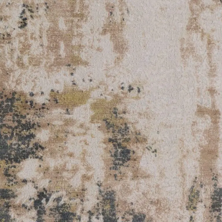 Abstract handloom Rug Industrial Rust Indian (296×200)cm, industrial rust handloom rug, close-up detail 2