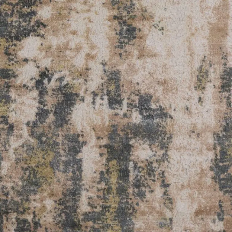 Abstract handloom Rug Industrial Rust Indian (296×200)cm, industrial rust handloom rug, close-up detail 3