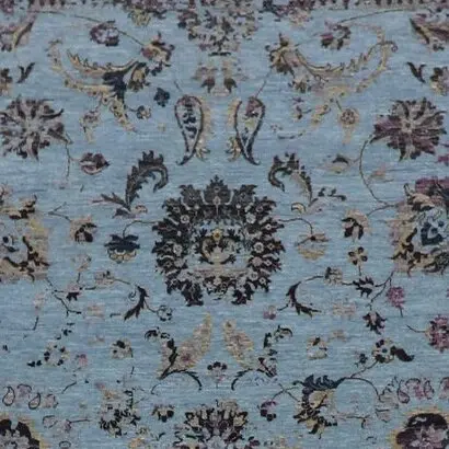 Transitional Lavender Rug, lavender transitional rug, close-up detail 1