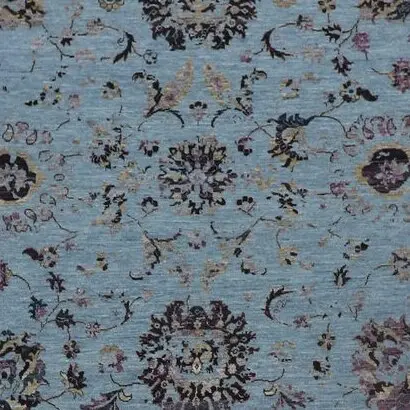 Transitional Lavender Rug, lavender transitional rug, close-up detail 2