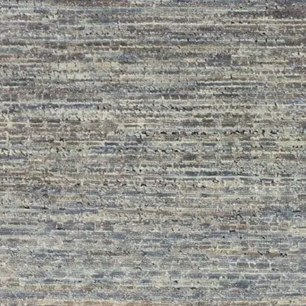 Beautiful Wool& Bamboo Silk Hand knotted Rug India (260×149)cm, marled grass design rug, close-up detail 2