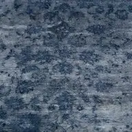 Misty Indigo Wool & Bamboo Silk Hand knotted Rug India (239 x 169)cm, misty indigo wool rug, close-up detail 2