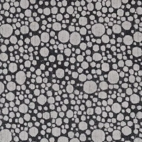 Hand Made Rug StarsTextured Full Bamboo Silk Indian Veg Dye(368×270)cm, pebble textured charcoal rug, close-up detail 1