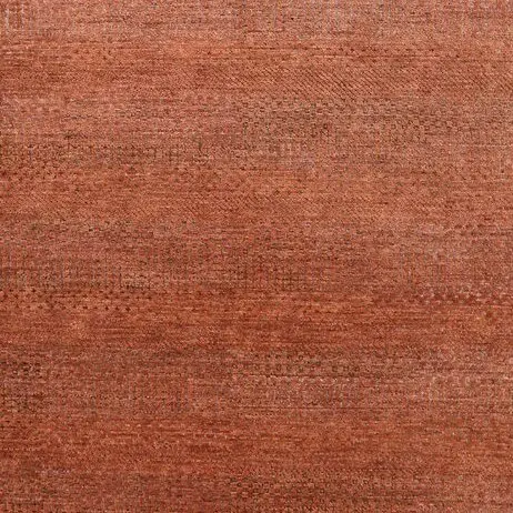 Wool And Silk Textured Rug Red, Black Veg Dye India (417×305)cm, red black textured rug, close-up detail 3