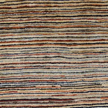 Stripe Gabbeh Rug German Die Wool (1.22×0.85)cm, red stripe gabbeh rug, close-up detail 1