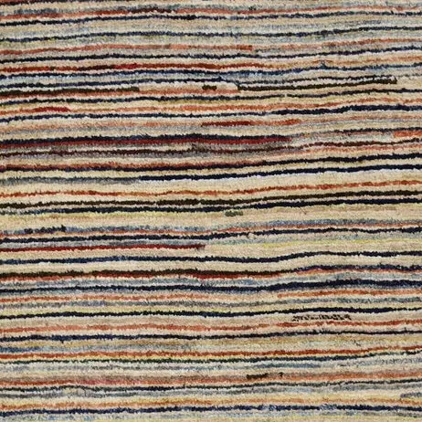 Stripe Gabbeh Rug German Die Wool (1.22×0.85)cm, red stripe gabbeh rug, close-up detail 2