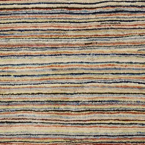 Stripe Gabbeh Rug German Die Wool (1.22×0.85)cm, red stripe gabbeh rug, close-up detail 3