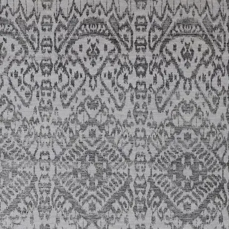 Contemporary Wool & Bamboo Silk rug hand Knotted Silver Black Veg Dye India (355×274)cm, silver black wool silk rug, close-up detail 2