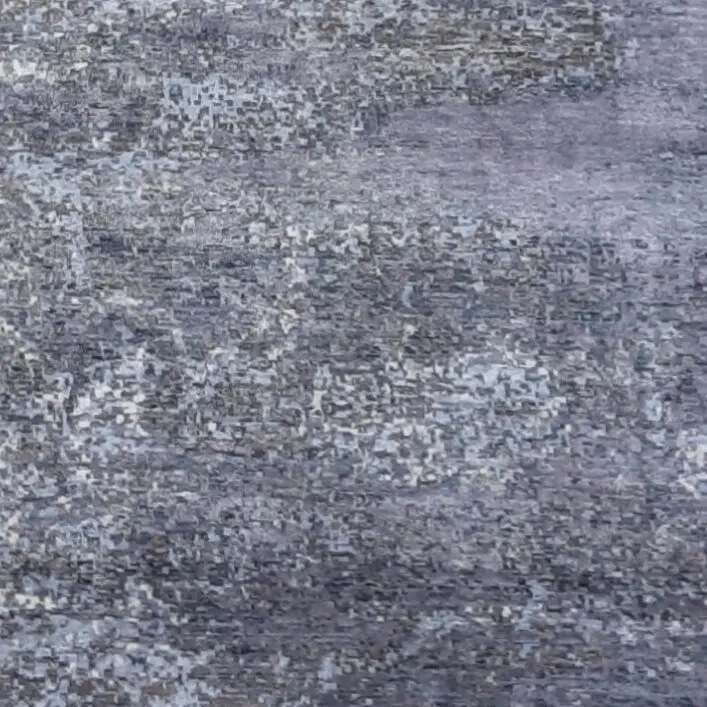 Hand Knotted Rug like StoneDesign NZ Wool & Bamboo Silk India (300×201)cm, stone design cream rug, close-up detail 3
