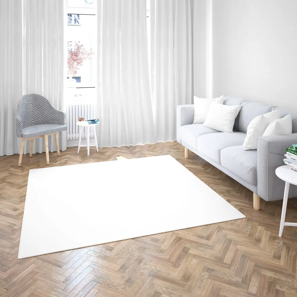rug make a room look bigger