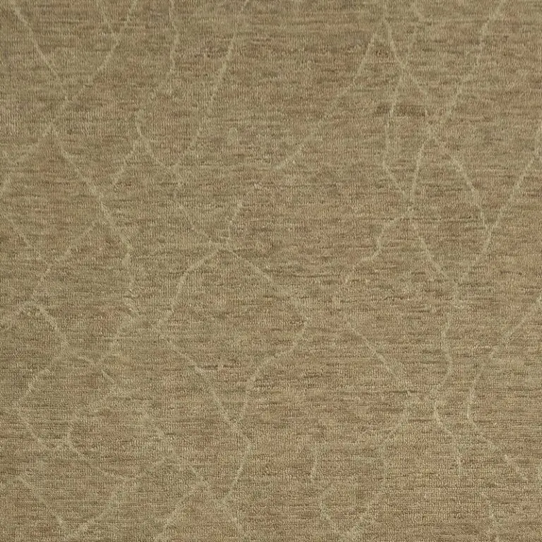 Rock, beige plain nz wool rug, close-up detail 2