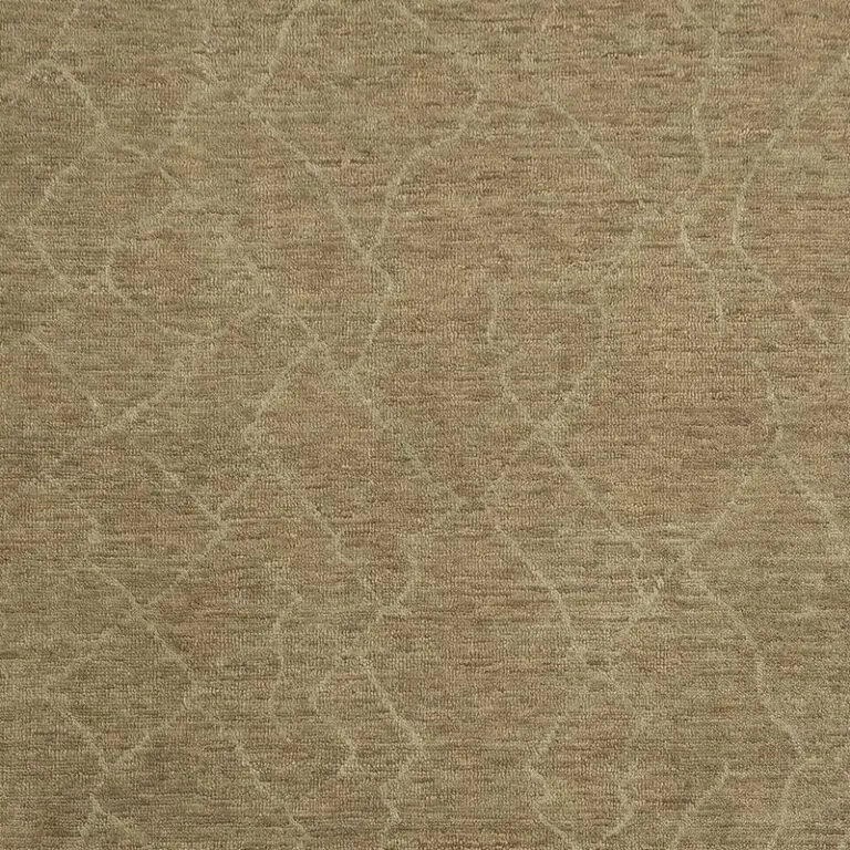 Rock, beige plain nz wool rug, close-up detail 3