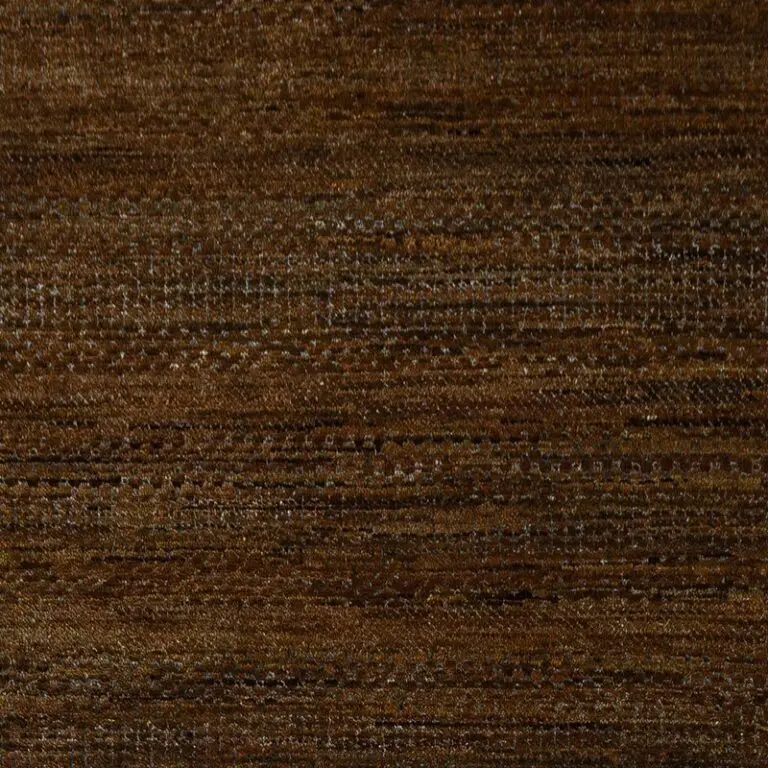 Grace Rug, brown bamboo silk wool rug, close-up detail 2