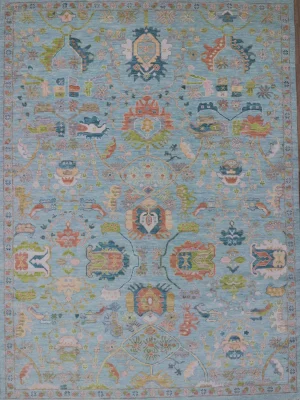 Ocean Garden hand knotted rug