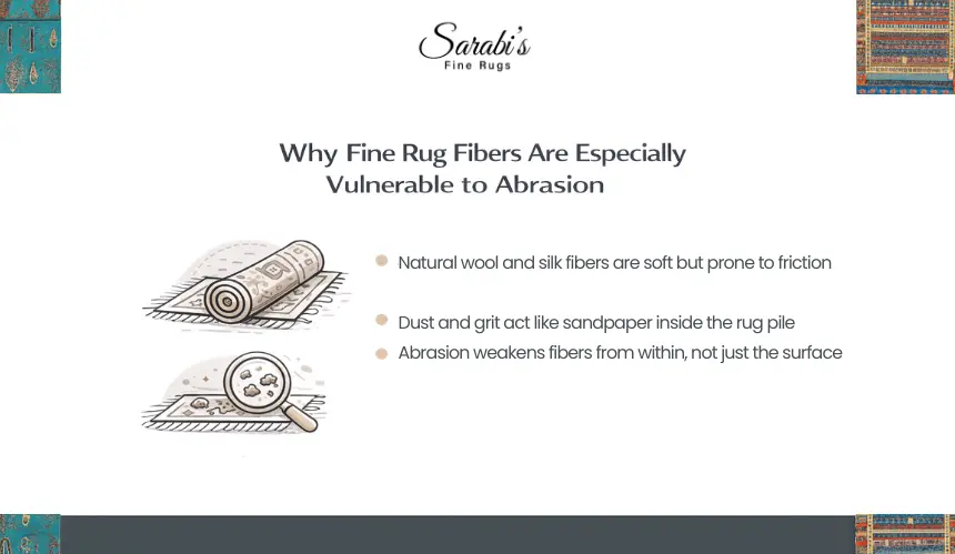 How Dirt, Dust, and Grit Shorten the Life of Persian Rugs