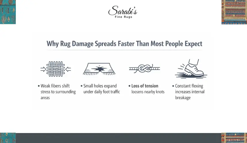 How Delayed Rug Repairs Lead to More Extensive and Costly Damage