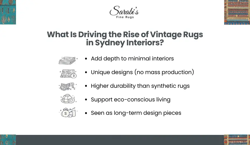 Why Are Vintage Rugs Becoming Popular in Sydney Homes?