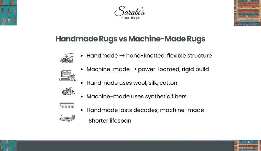 How Do Handmade Rugs Differ From Machine-Made Rugs?