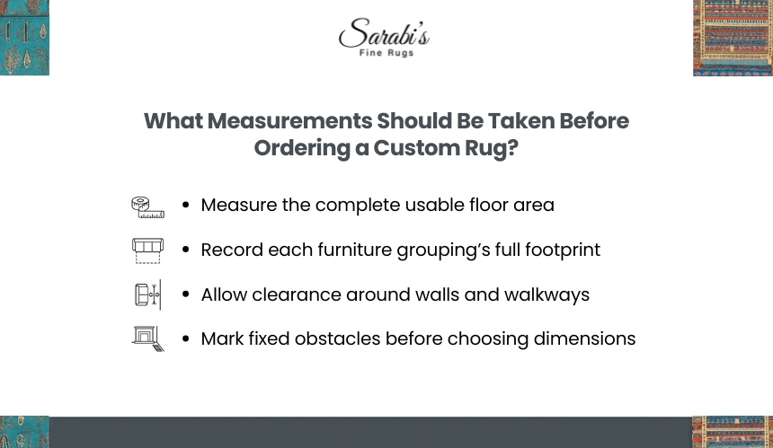 Custom Rug Measurement Guidelines for Balanced Room Layout and Furniture Placement