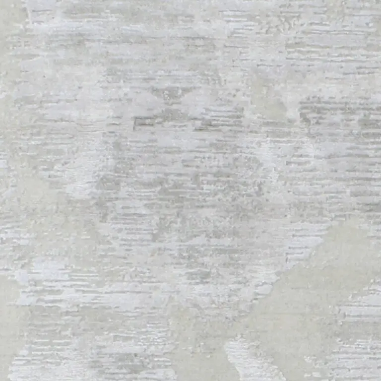 Morning Mist Rug, grey abstract rug, close-up of the hand knotted pile, detail 1