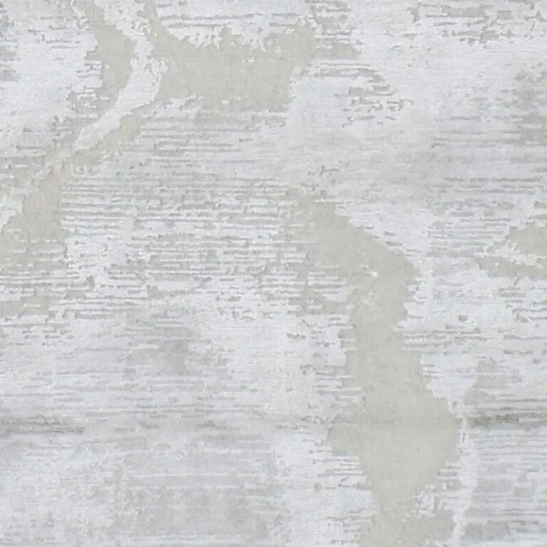 Morning Mist Rug, grey abstract rug, close-up of the hand knotted pile, detail 3